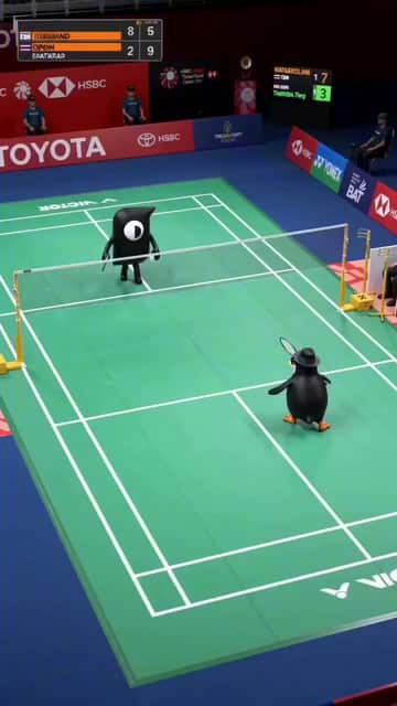 Cet animal vient de remporter le championnat du monde de badminton