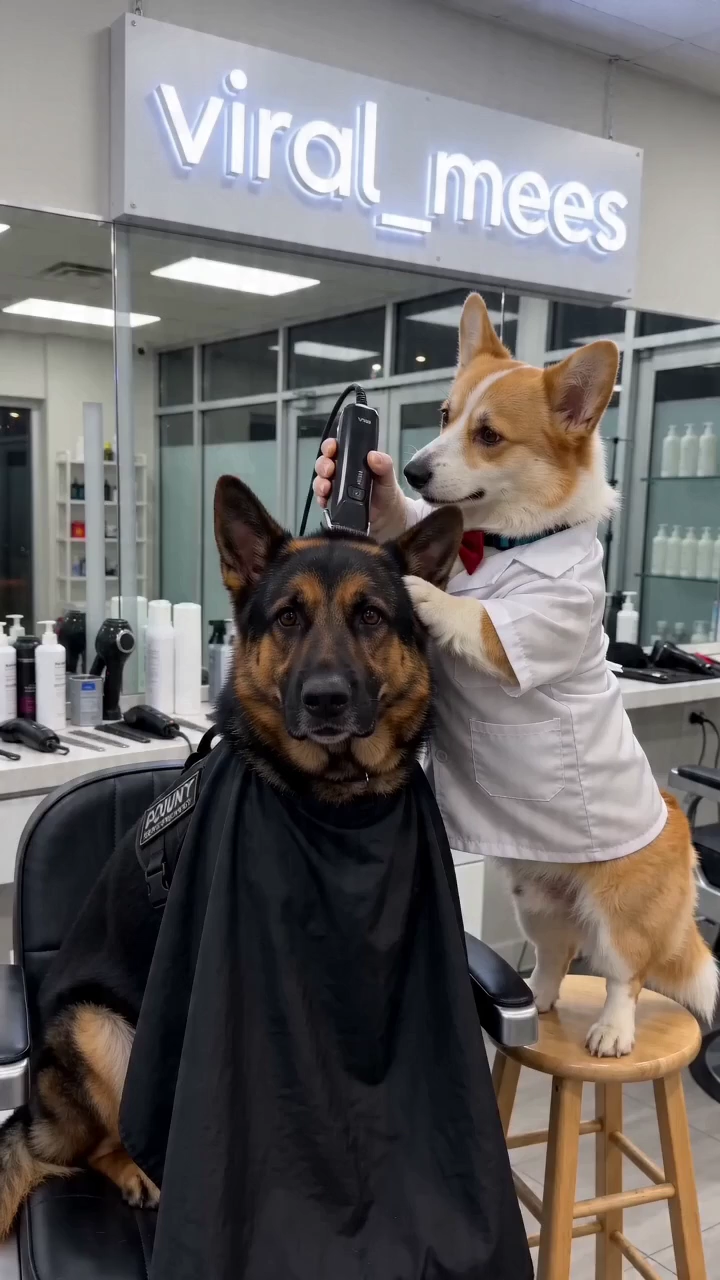 Крошечному коту-парикмахеру сделали лучшую в истории стрижку Fresh Fade